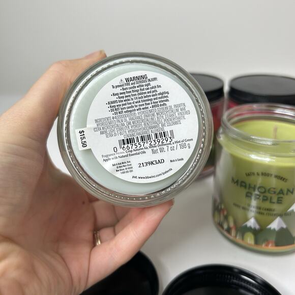 Bath & Body Works Aromatherapy Champagne Apple & Honey 7 oz Candles Lot Of 6 - Picture 8 of 8
